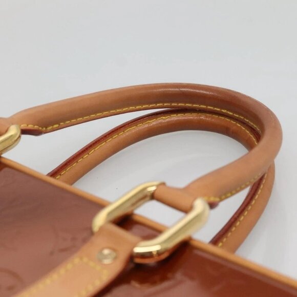 LOUIS VUITTON Monogram Vernis Van Damme Hand Bag Bronze M91125 LV Auth 134518 - Picture 9 of 16